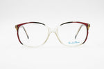 Emilio Pucci EP 352 acetate eyeglasses frame // sunglasses frame multilayer cello clear , black, red // New Old Stock 70s