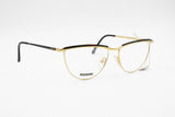 Missoni M 325 cat eye frame with half lunettes lenses // Golden & reflective Red Green // New Old Stock 1980s