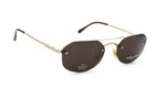 Ralph Lauren vintage rare sunglasses aviator // Screwed lenses on golden frame , full of amazing details // eyewear Fleet Arm System / NOS
