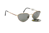 SAFILO Team mod. 7757 sunglasses cat eye ladies woman golden & hot spotted // Vintage 1980s dead stock sunglasses