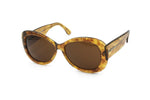 Trussardi oversize sunglasses for womens ladies // acetate wood effect veined // Deadstock sunnies 1980s