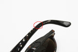 POLICE sunglasses oval, Darken dappled acetate and metal insert on arm // Deadstock sunglasses 1980s