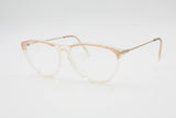 Vintage ovalized cat eye frame LINO VENEZIANI reading glasses cello and metal made in Italy NOS 1990s reading frame