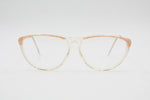 Vintage ovalized cat eye frame LINO VENEZIANI reading glasses cello and metal made in Italy NOS 1990s reading frame