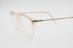 Vintage ovalized cat eye frame LINO VENEZIANI reading glasses cello and metal made in Italy NOS 1990s reading frame