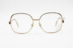 Neostyle Boutique 515/822 vintage 80s frame medium big // Pale golden colour with real leather inserts on arms // Deadstock 1980s