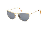 LOOK luxury sunglasses half lunettes golden with twisted brows // Made in Italy Patented // NOS