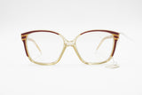 Authentic 1960s SANDRA GRUBER mod. St. Tropez womens ladies acetate frame, clear yellow with red details , New Old Stock