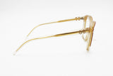 Authentic 1960s SANDRA GRUBER mod. St. Tropez womens ladies acetate frame, clear yellow with red details , New Old Stock