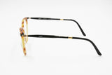 Sixty by Trenti pantos eyeglasses frame tortoise acetate and aged metal, New Old Stock 1980s