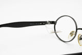 Genny 619-S big oval sunglasses frame, gunmetal gray colour and black temple tips , Deadstock 1990s frame