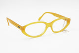Yellow colour acetate cay eye United Colors of Benetton mod. Ben Sun , vintage italian womens ladies eyewear,  Deadstock 1990s