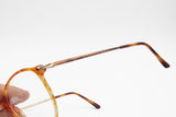 1980s SAFILO Linea 5611 blode orange dappled acetate and metal , Deadstock eyeglasses frame slightely oversize, NOS