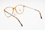 1980s SAFILO Linea 5611 blode orange dappled acetate and metal , Deadstock eyeglasses frame slightely oversize, NOS