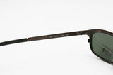 Le Club Actif mod. 1836 sunglasses little wayfarer made in Italy, satin copper metal frame with black temple tips, Deadstock