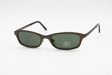 Le Club Actif mod. 1836 sunglasses little wayfarer made in Italy, satin copper metal frame with black temple tips, Deadstock