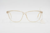 Vogart womens eyeglasses frame clear pink acetate // semitransparent cellulose with embellishments // New Old Stock 1970s