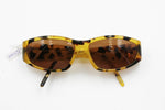 Italian designer sunglasses Lino Veneziani mod. L.V. 830 // Thick acetate structure in animalier effect // Rare sunglasses // Deadstock 90s