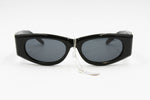 Vintage squared thick cat eye in black colour VOGART by POLICE mod. 3105, vintage sunglasses 1990s with by logos, Deadstock