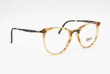 Sixty by Trenti pantos eyeglasses frame tortoise acetate and aged metal, New Old Stock 1980s