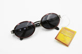 Von Furstenberg mod. MF 95 oval sunglasses gunmetal with red lenses perimeter, Grunge Alterantive lifestyle, New Old Stock