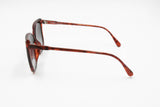 Vintage 1980s squared cat eye tortoise brown acetate and shaded lenses, Viennaline LCM mod. 1510, New Old Stock sunglasses