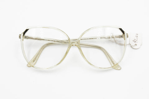 Oversize 1960s glasses frame for womens, oval large lenses made in Italy by DECADA mod. 99, New Old Stock