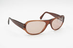 Giorgio Armani vintage sunglasses mask shape mod. 2520 427, brown semitransparent acetate, New Old Stock 1990s