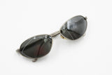 Concert mod. 5332 metal silver satin frame with mirrored lenses, Made in Italy sunglasses, Deadstock 90s.