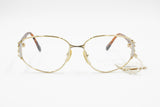 Vintage 80s oval drop eyeglasses frame Ouverture by Lastes mod. M Giulia, Vintage 1980s womens eyewear frame, Dead stock