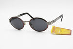 Von Furstenberg mod. MF 95 oval sunglasses gunmetal with red lenses perimeter, Grunge Alterantive lifestyle, New Old Stock