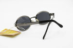 Von Furstenberg mod. MF 95 oval sunglasses gunmetal with red lenses perimeter, Grunge Alterantive lifestyle, New Old Stock