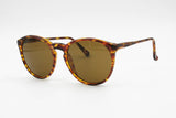 Vintage Round Pantos sunglasses ELIO DI BRITO mod. Albert Hb-1  full brown tortoise havana, New Old Stock 1970s 1980s