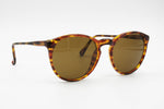 Vintage Round Pantos sunglasses ELIO DI BRITO mod. Albert Hb-1  full brown tortoise havana, New Old Stock 1970s 1980s