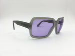 Giorgio Armani 2512 311 squared sunglasses Gray with Violet lenses, Deadstock spectacles New Old Stock