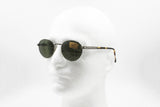 Persol mod. Scent MG vintage sunglasses, Gunmetal lucite and havana tortoise arms, New Old Stock