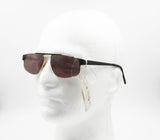 Rare John Player Special S. 4 sunglasses Black & Gold, man vintage sunglasses, New Old Stock 80s