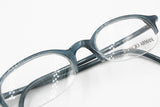 Giorgio Armani 2012 309 eyeglass frame half rimmed little Blue striated, New Old Stock 90s