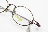 Help glasses made in Italy, crazy and modern funky design frame, oval rims, New Old Stock 90s