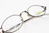 Help glasses made in Italy, crazy and modern funky design frame, oval rims, New Old Stock 90s