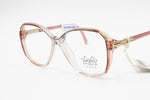 Luxottica womens eyeglasses frame clar acetate with rose grain, New Old Stock 1980s