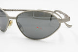 Concert mod. 5332 metal silver satin frame with mirrored lenses, Made in Italy sunglasses, Deadstock 90s.