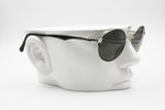 Persol Sport 2003-S vintage sunglasses oval shape, Black & Silver with green lenses, New Old Stock