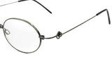 Smart oval reading glasses ENJOY green & black, light and cosy // vintage oval eyewear modern and design // Vintage circa 1980s