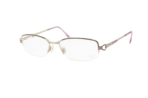 Cazal glasses mod. 489 Rectangular half rimmed frame // woman ladies eyeglasses high luxury // Cari Zalloni iconic // New Old Stock 90s
