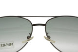 Versace sunglasses aviator man Metal and real leather, gunmetal and green // Luxury and superb rare sunglasses // New Old Stock