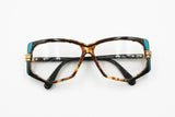 Cazal mod. 322 vintage eyewear frame multicolour acetate, unique and hype glasses, New Old Stock 80s