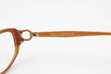 Ted Lapidus Paris mod. TL 618 light brown prescription frame, Golden hinges , New Old Stock