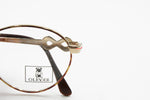 Oliver by Valentino vintage eyeglasses round pantos, dappled brown eye wire, Deadstock