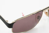 Rare John Player Special S. 4 sunglasses Black & Gold, man vintage sunglasses, New Old Stock 80s